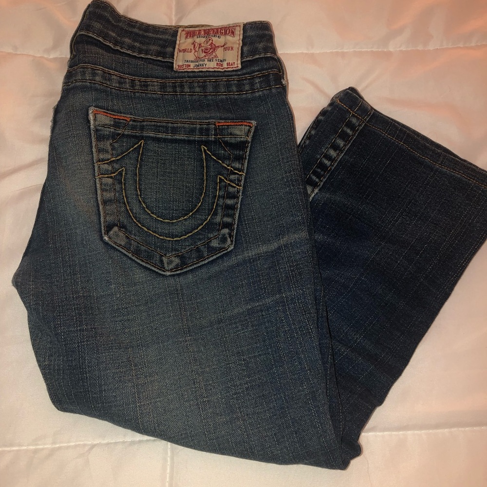 True Religion Cropped Skinny Jeans